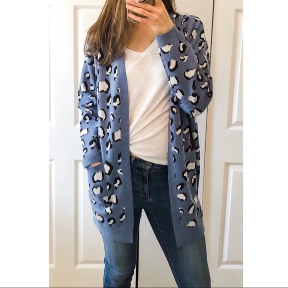 grecerelle Sweaters - 🌺 4/$25 NWT Chunky oversized blue leopard